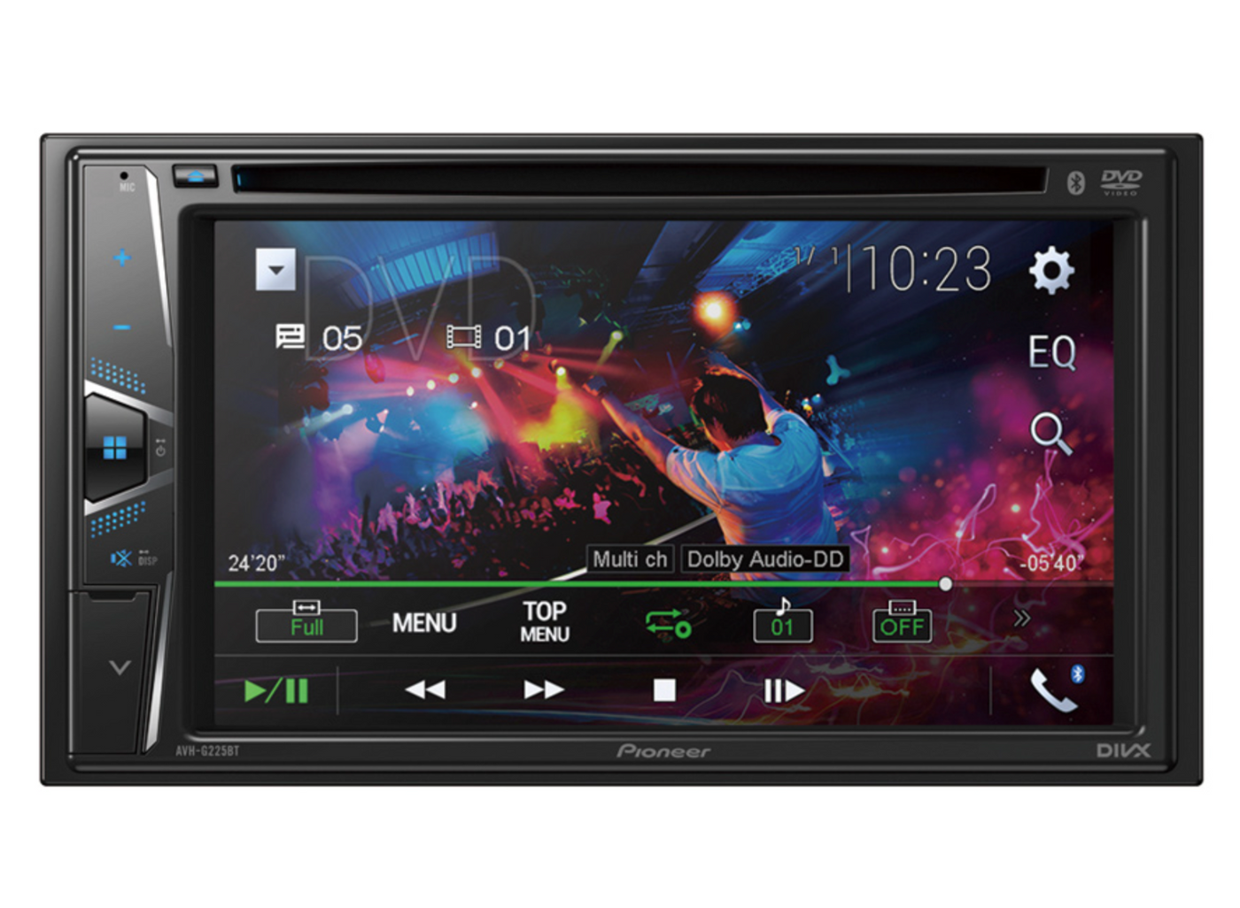 Pioneer AVH-G225BT D/Din AV Dvd Receiver with Bluetooth/Android